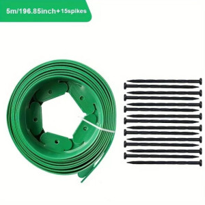 5 méteres kerti szegély, gyepszegély, zöld