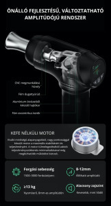 Beoka Ti Pro Max masszázspisztoly bluetooth funkcióval