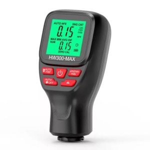 Autós festékvastagság mérő, digitális, hordozható mérőműszer, LCD, fekete