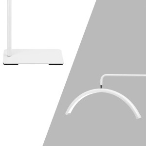 Moon, félhold alakú kozmetikai állólámpa, fehér