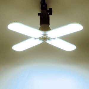 60W négyágú E27 led lámpa / ventilátor formájú energiatakarékos fényforrás