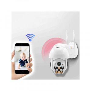 Kültéri IP dóm PTZ biztonsági kamera, WiFi kapcsolattal