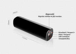 JNN Profi Diktafon VOX - 15 napos készenléti idővel 16GB