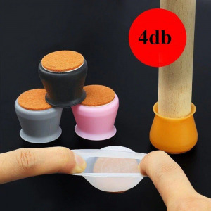 4db Szilikon bútor láb védő barna