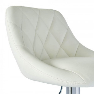 2db háttámlás bárszék, fehér