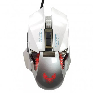 Vezetékes Gaming egér GM98, 7200dpi, RGB világítás, ezüst