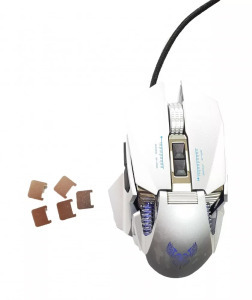 Vezetékes Gaming egér GM98, 7200dpi, RGB világítás, ezüst