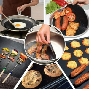 5 darab tapadásmentes BBQ teflon grill sütőlap