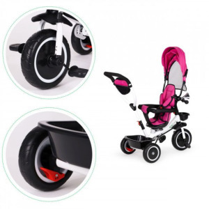 360 fokos forgatható ülésű tricikli Ecotoys kék- gyermek játék bicikli, tricikli, forgatható ülés, 360 fokos elfordítás