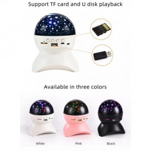 Zenélő, bluetooth csillagos égbolt projektor