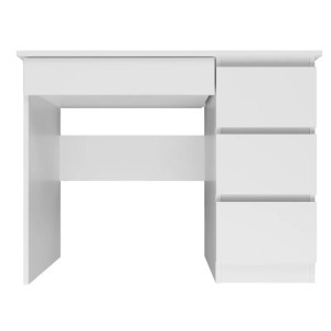 Drohmo Mijas íróasztal jobb oldali tárolókkal, 98x76x51 cm, matt fehér