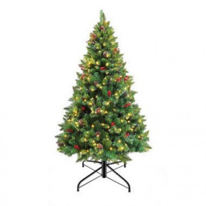 320LED-es műfenyő 210 cm-es, melegfehér