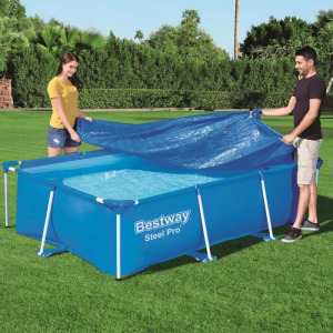 Bestway Medence takaró fólia 300 x 201 cm - fémvázas szögletes medencéhez