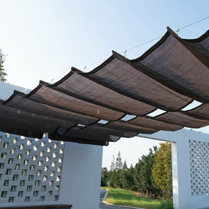 Elite Garden HDPE belátásgátló, betekintésgátló, árnyékoló háló kerítésre, fekete-barna 1 x 10 m