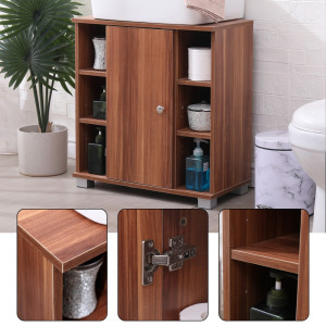 Barna mosdó alatti szekrény, komód