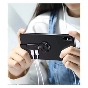 Gyűrűs iPhone Lightning adapter 2 lightning csatlakozóval