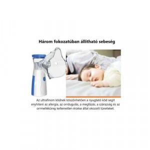 Hordozható ultrahangos inhalátor csendes technológia 3 fokozat