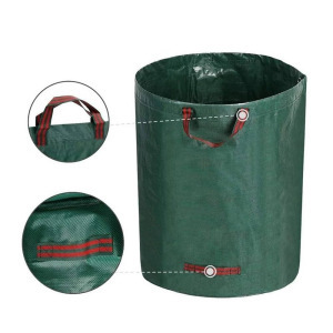 Összecsukható kerti hulladékgyűjtő táska, 120 literes - zöld