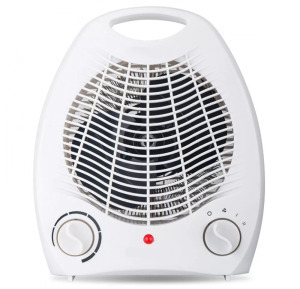 Hordozható mini hősugárzó fűtőtest, 3 fokozat, 1000/2000W, ventilátor fehér