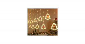 LED karácsonyfa kép függöny lámpák 3m 10 USB izzók