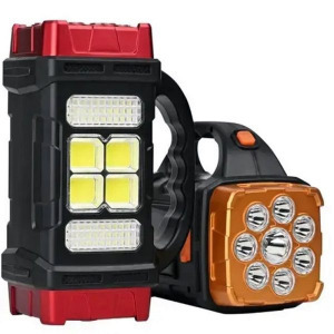 HB-1678 extra erős fényű, 108 LED-es, napelemes kézilámpa, power bank