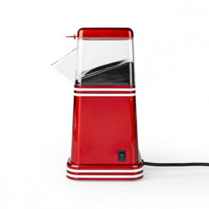 Nedis Popcorn készítő , 1200 W, 2 - 4 perc alatt készít, fehér / piros