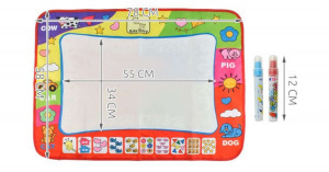 Mágikus festő szőnyeg, 2db vízi tollal