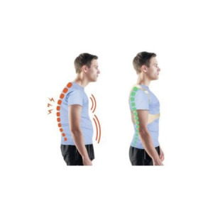 Monlové tartásjavító hátpánt - L/XL-es méretben bézs színben