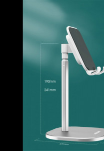 Asztali telefontartó állvány - fehér