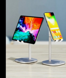 Asztali telefontartó állvány - fehér