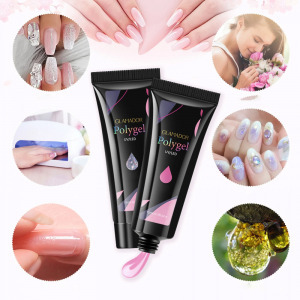 Glamador UV poli gél köröm készlet - 8 szín, köröm hosszabbító, teljes köröm gél készlet, UV gél