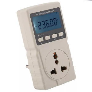 Digitális fogyasztásmérő MP, maximum 2200W, fehér