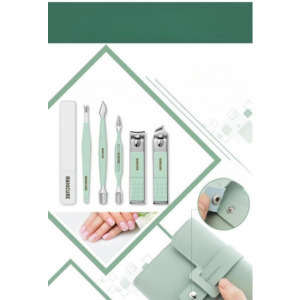 Manikűr és pedikűr készlet (16 db) menta zöld