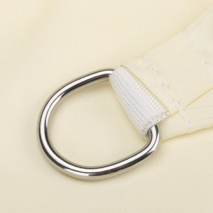 Napvitorla - árnyékoló teraszra, erkélyre és kertbe háromszög alakú 5x5x5 m bézs színben - polyester (vízálló)