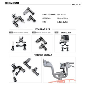 Akciókamera rögzítő, biciklire motorra, GoProHERO 5 6 7 8 9 10 kompatibilis