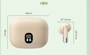 Modle Bluetooth fülhallgató, barna