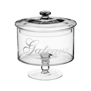 Vintage üveg bonbonier