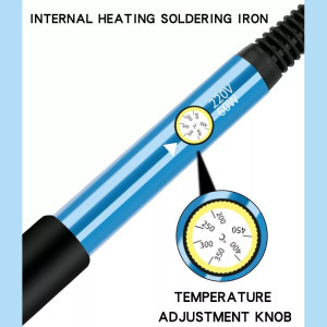 Forrasztópáka készlet, 60W, 200-450°C, páka, tartó, 15db-os készlet, táska