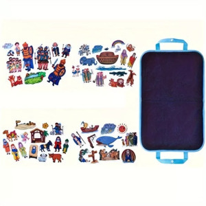 Bibliai történet mesélő, 53 darabos filc tábla