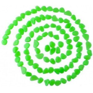 Fluoreszkáló díszkövek, Zöld - MS-534