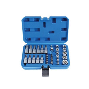 34 részes E-Torx dugókulcs készlet (PT-34)