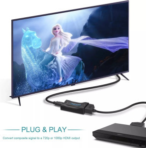 Scart->HDMI átalakító adapter, Scart anya -> HDMI anya, audio-video konvert