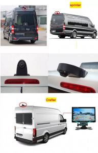 Teherautó tolató kamera, AV csatlakozó, 10m hosszabbító, FullHD, fekete