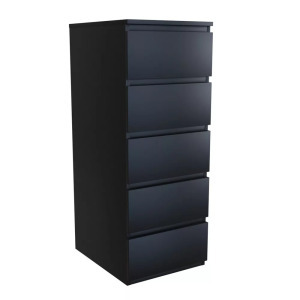 Baltrum W5 fiókos szekrény, 40x111x45 cm, fekete