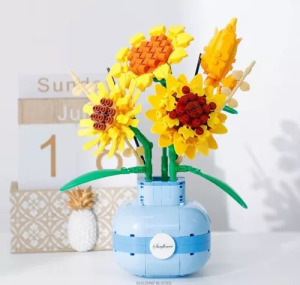 Balody Napraforgó - Mini Blocks Virágváza építőjáték (559 db) - aromaterápiás funkció