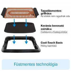 Livington Smokeless Grill elektromos beltéri grill