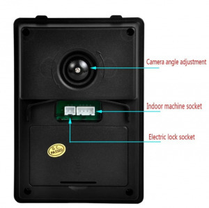Vezetékes 7?színes kijelzős otthoni kaputelefon rendszer HD kamera, LCD képernyő, videó és hang (BBV)