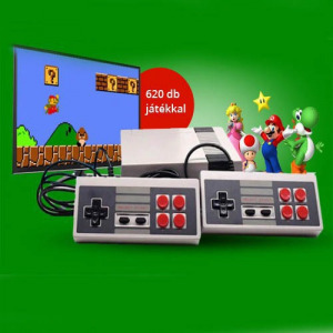 Retro tv játék konzol 620 beépített játékkal 2 irányítóval HDMI