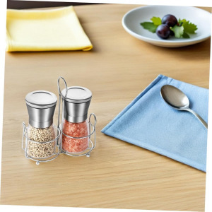 2 db-os bors- és sóőrlő készlet állvánnyal