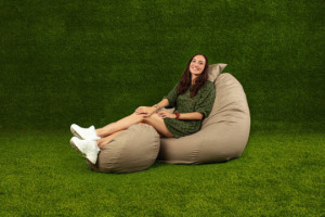 Kültéri All In XXL babzsákfotel garnitúra - babzsák+puff+ajándék párna